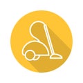 Vacuum cleaner flat linear long shadow icon