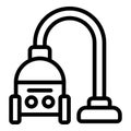 Vacuum cleaner icon outline vector. Broom home floor