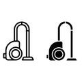 Vacuum cleaner icon vector set. dust illustration sign collection. cleaning symbol.