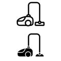 Vacuum cleaner icon vector set. dust illustration sign collection. cleaning symbol.