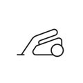 Vacuum cleaner line icon. household electrical appliance. isolated vector image Royalty Free Stock Photo