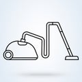 Vacuum cleaner line. vector Simple modern icon design illustration Royalty Free Stock Photo