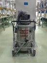 A vacuum cleaner in the production line