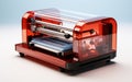 Vacuum Forming Machine isolated on transparent background.