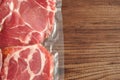 Vacuum packed meat Royalty Free Stock Photo