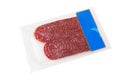 Vacuum packed sausage slices