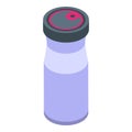 Vacuum thermo cup icon, isometric style
