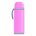 Vacuum thermos icon, cartoon style