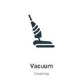 Vacuum vector icon on white background. Flat vector vacuum icon symbol sign from modern cleaning collection for mobile concept and