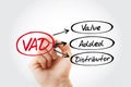 VAD - Value Added Distributor acronym Royalty Free Stock Photo