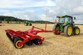 Vaderstad cultivator and John Deere Tractor Royalty Free Stock Photo