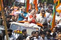 VADODARA, GUJARAT/INDIA - 9th April 2014 : Narendra Modi filed his nomination papers from Vadodara Lok Sabha seat Royalty Free Stock Photo