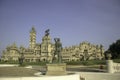 Vadodara, India - November 16, 2012: Front view of the Lakshmi Vilas Palace in the state of Gujarat, was constructed by the Royalty Free Stock Photo