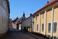 Sweden. Houses and streets of Vadstena Royalty Free Stock Photo