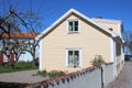 Sweden. Houses and streets of Vadstena Royalty Free Stock Photo