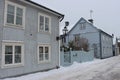 Sweden. Houses and streets of Vadstena Royalty Free Stock Photo