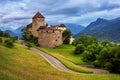 Vaduz castle, Liechtenstein, Alps mountains