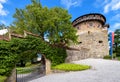 Vaduz castle in Liechtenstein, Europe. Entrance of Royal Vaduz residence