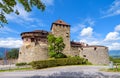 Vaduz castle in Liechtenstein, Europe. Scenic view of old Royal Vaduz residence