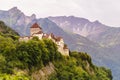 Vaduz castle in Liechtenstein. Royalty Free Stock Photo