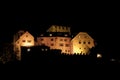 Vaduz castle at night