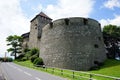 Vaduz castle and road Royalty Free Stock Photo