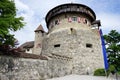 Vaduz castle and road Royalty Free Stock Photo