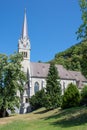 Vaduz Cathedral on a beautitful sunny day Royalty Free Stock Photo