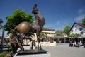 Vaduz centre - modern sculpture - Julio Alvez