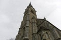 Vaduz, liechtenstein - 2 jan 2023: the facade of the St. Florin cathedral Royalty Free Stock Photo
