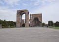 VAGASHAPAT, ARMENIA - OCTOBER 13, 2016: Main gate. Entrance to the Etchmiadzin Monastery Royalty Free Stock Photo