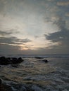 Vagator beach and sunset capture goa