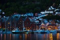 Vagen harbour in Bergen, Norway Royalty Free Stock Photo