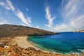 Vagia beach in Serifos island Royalty Free Stock Photo