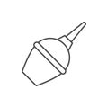 Vaginal douche line outline icon