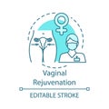 Vaginal rejuvenation concept icon Royalty Free Stock Photo