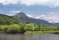 Vah river with Sip hill in backgroung