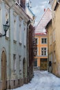 Vaimu Street in Tallinn Old Town Royalty Free Stock Photo