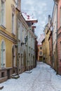 Vaimu Street in Tallinn Old Town Royalty Free Stock Photo