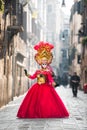 The Carnival of Venice, Italy in 2020, Red Queen