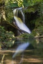 Vaioaga waterfall in the Nera National Park, Romania Royalty Free Stock Photo