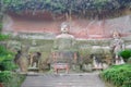 Vairocana Buddha in the cave, Leshan, China Royalty Free Stock Photo