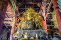 Vairocana buddha in Daibutsu-den Todai-ji temple, Nara, Japan Royalty Free Stock Photo