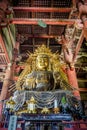 Vairocana buddha in Daibutsu-den Todai-ji temple, Nara, Japan Royalty Free Stock Photo