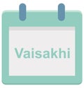 Vaisakhi, event Special Event day Vector icon that can be easily modified or edit.
