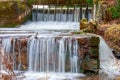 Vaives mill dam Royalty Free Stock Photo