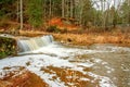 Vaives mill dam Royalty Free Stock Photo