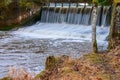 Vaives mill dam Royalty Free Stock Photo