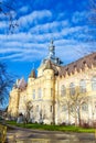 Picturesque Vajdahunyad Castle Budapest city Hungary Royalty Free Stock Photo