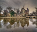 Vajdahunyad Castle, City Park, Budapest, Hungary with reflection in the lake Royalty Free Stock Photo